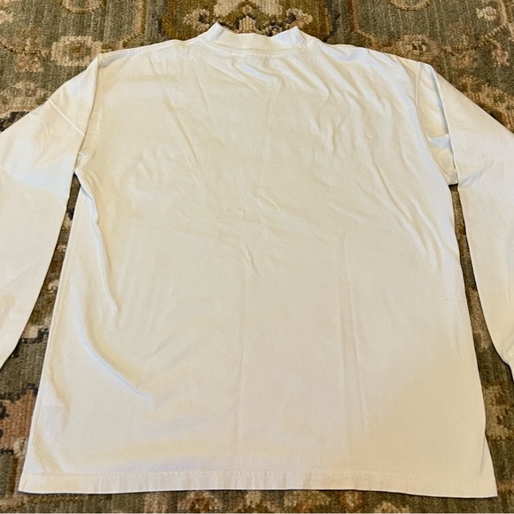 Kansas Jayhawks Adidas Crew Neck Long Sleeve Shirt Color White Size XXL - Picture 4 of 4